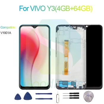 Для VIVO Y3 (4 ГБ + 64 ГБ) Замена экрана дисплея 1544*720 V1901A Для VIVO Y3 (4 ГБ + 64 ГБ) Сенсорный ЖК-дигитайзер