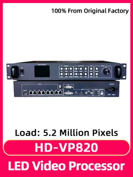 Полноцветный светодиодный дисплей HD-VP820, видеопроцессор, контроллер синхронной системы 2 в 1, воспроизведение по USB