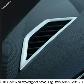 Приборная панель автомобиля Кондиционер Розетки переменного тока Вентиляционные Отверстия Рамка Украшения Крышка Отделка Аксессуары для Volkswagen VW Tiguan MK2 2016-2021